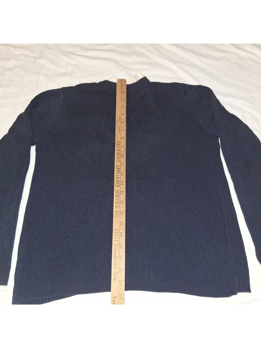 Tommy Hilfiger Black White Cardigan Sweater Long Sleeve Womens Large - Picture 5 of 9